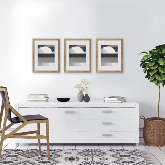 Modern Abstract Art Print in Wooden Frame - Picture 6 of 7